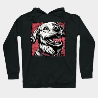 Retro Art Golden Retriever Dog Lover Hoodie